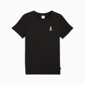 ユニセックス NEKO-san x DYLAN ワンポイント 半袖 スリム Tシャツ, PUMA Black, extralarge-JPN