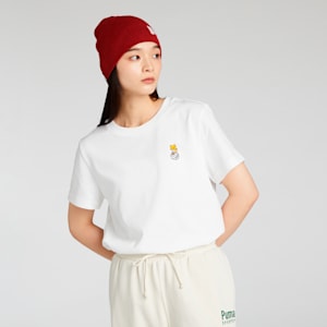 ユニセックス NEKO-san x DYLAN ワンポイント 半袖 スリム Tシャツ, PUMA White, extralarge-JPN