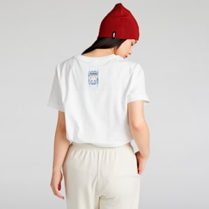 ユニセックス NEKO-san x DYLAN ワンポイント 半袖 スリム Tシャツ, PUMA White, extralarge-JPN