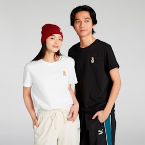ユニセックス NEKO-san x DYLAN ワンポイント 半袖 スリム Tシャツ, PUMA White, extralarge-JPN