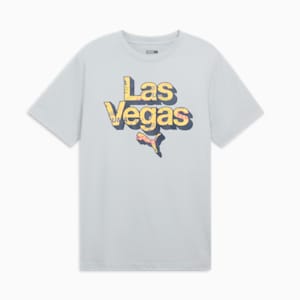 Camiseta estampada para hombre con patrón Las Vegas, Flat Light Gray, extralarge