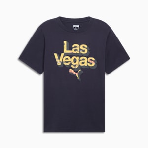 Camiseta estampada para hombre con patrón Las Vegas, New Navy, extralarge