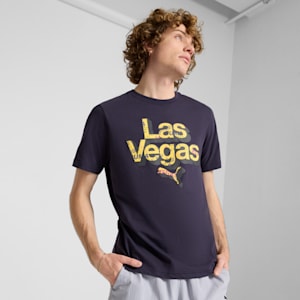Las Vegas Pattern Men's Graphic Tee, New Navy, extralarge