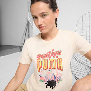 Playera para mujer Las Vegas Billboards, Alpine Snow, extralarge