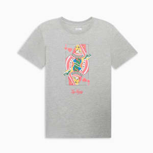 Camiseta estampada para mujer Las Vegas Card, Light Gray Heather, extralarge
