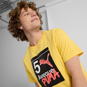 NYC Flagship Subway Men's Tee, Sunny Yellow, extralarge