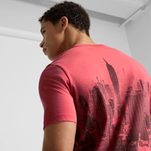 NYC Flagship Skyline Men's Tee, Peach Frost, extralarge