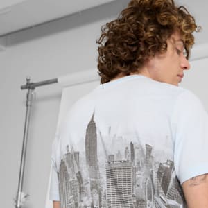 NYC Flagship Skyline Men's Tee, Icy Blue, extralarge