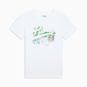 Camiseta para mujer Remix NYC Flagship, PUMA White, extralarge