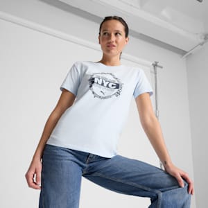 Camiseta de mujer Skyline NYC Flagship, Icy Blue, extralarge
