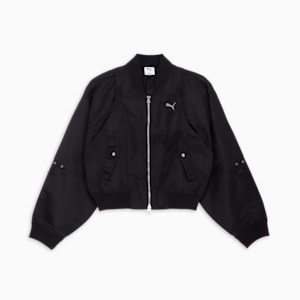 ウィメンズ デア トゥ ウーブン ボンバー ジャケット, PUMA Black, extralarge-JPN