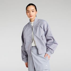 ウィメンズ デア トゥ ウーブン ボンバー ジャケット, Gray Fog, extralarge-JPN