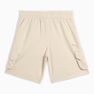 Premium Essentials Boy's Regular Fit Cargo Shorts, Alpine Snow, extralarge-IND