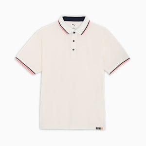 メンズ ゴルフ FOG リブ カラー 半袖 ポロシャツ, Warm White, extralarge-JPN