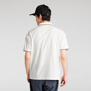 メンズ ゴルフ FOG リブ カラー 半袖 ポロシャツ, Warm White, extralarge-JPN