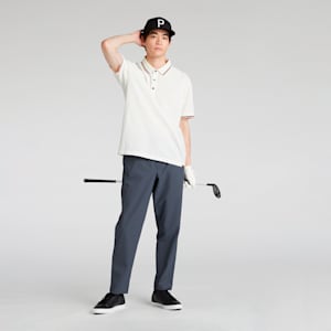 メンズ ゴルフ FOG リブ カラー 半袖 ポロシャツ, Warm White, extralarge-JPN