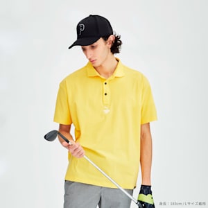 メンズ ゴルフ FOG ソリッド リラックス 半袖 ポロシャツ, Sunny Yellow, extralarge-JPN