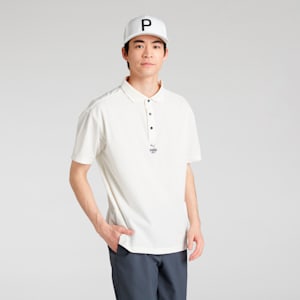 メンズ ゴルフ FOG ソリッド リラックス 半袖 ポロシャツ, Warm White, extralarge-JPN