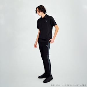 メンズ ゴルフ PF ソリッド ライン 3D 半袖 ポロシャツ, PUMA Black, extralarge-JPN