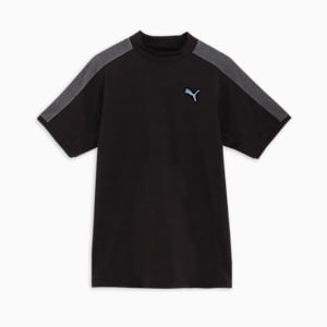 メンズ ゴルフ PF テック ライン 3D モックネック 半袖 シャツ, PUMA Black, extralarge-JPN