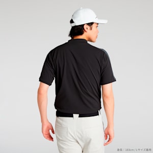メンズ ゴルフ PF テック ライン 3D モックネック 半袖 シャツ, PUMA Black, extralarge-JPN