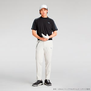 メンズ ゴルフ PF テック ライン 3D モックネック 半袖 シャツ, PUMA Black, extralarge-JPN