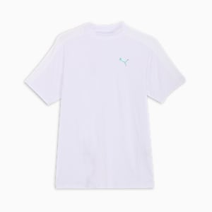 メンズ ゴルフ PF テック ライン 3D モックネック 半袖 シャツ, White Glow, extralarge-JPN