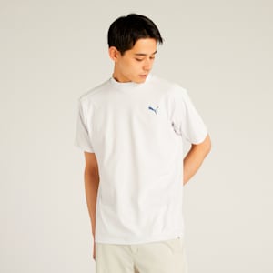 メンズ ゴルフ PF テック ライン 3D モックネック 半袖 シャツ, White Glow, extralarge-JPN