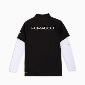 メンズ ゴルフ SB バック プリント インナーセット ポロシャツ, PUMA Black, extralarge-JPN