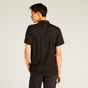 メンズ ゴルフ SB ライン スリーブ モックネック 半袖 シャツ, PUMA Black, extralarge-JPN