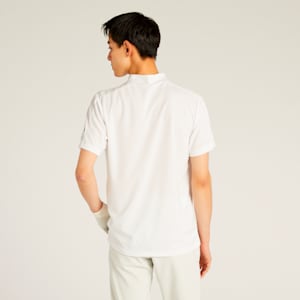 メンズ ゴルフ SB ライン スリーブ モックネック 半袖 シャツ, White Glow, extralarge-JPN