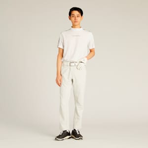 メンズ ゴルフ SB ライン スリーブ モックネック 半袖 シャツ, White Glow, extralarge-JPN