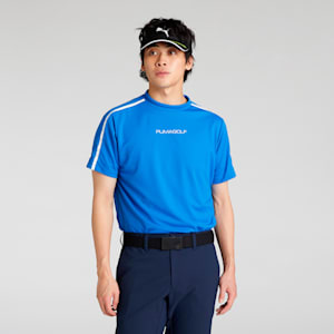 メンズ ゴルフ SB ライン スリーブ モックネック 半袖 シャツ, PUMA Team Royal, extralarge-JPN