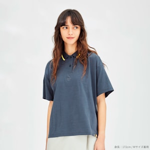 ウィメンズ ゴルフ FOG リブ カラー 半袖 ポロシャツ, Strong Gray, extralarge-JPN