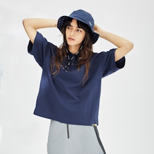 ウィメンズ ゴルフ FOG リブ カラー 半袖 ポロシャツ, Deep Navy, extralarge-JPN