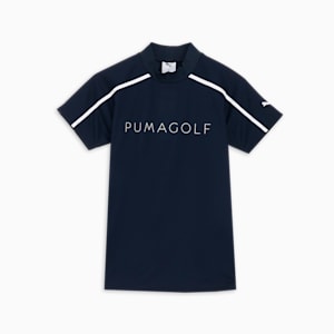 ウィメンズ ゴルフ SB フロント グラフィック モックネック シャツ, Deep Navy, extralarge-JPN