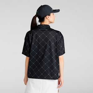 ウィメンズ ゴルフ SB アーガイル AOP 半袖 ポロシャツ, PUMA Black, extralarge-JPN