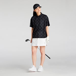 ウィメンズ ゴルフ SB アーガイル AOP 半袖 ポロシャツ, PUMA Black, extralarge-JPN