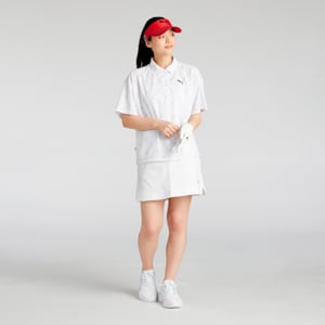 ウィメンズ ゴルフ SB アーガイル AOP 半袖 ポロシャツ, White Glow, extralarge-JPN