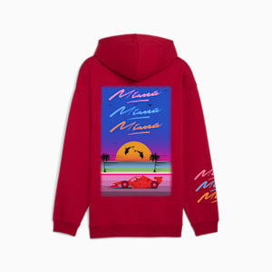 Sudadera estampada con capucha para hombre Scuderia Ferrari Miami Limited Edition, Dark Crimson, extralarge