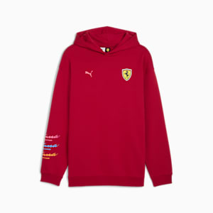 Sudadera estampada con capucha para hombre Scuderia Ferrari Miami Limited Edition, Dark Crimson, extralarge