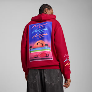 Sudadera estampada con capucha para hombre Scuderia Ferrari Miami Limited Edition, Dark Crimson, extralarge