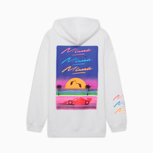 Sudadera estampada con capucha para hombre Scuderia Ferrari Miami Limited Edition, PUMA White, extralarge
