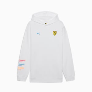 Sudadera estampada con capucha para hombre Scuderia Ferrari Miami Limited Edition, PUMA White, extralarge