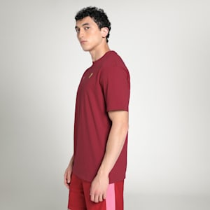 Scuderia Ferrari Miami Men's Graphic Relaxed Fit Tee, Dark Crimson, extralarge-IND