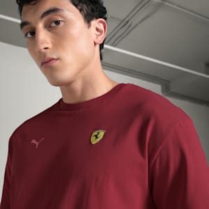 Scuderia Ferrari Miami Men's Graphic Relaxed Fit Tee, Dark Crimson, extralarge-IND
