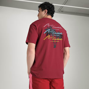 Scuderia Ferrari Miami Men's Graphic Relaxed Fit Tee, Dark Crimson, extralarge-IND