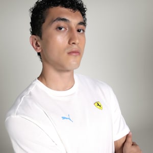 Scuderia Ferrari Miami Men's Graphic Relaxed Fit Tee, PUMA White, extralarge-IND