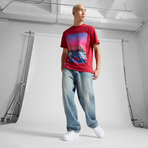 Playera estampada para hombre Scuderia Ferrari Miami Limited Edition, Dark Crimson, extralarge