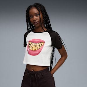 A$AP ROCKY x PUMA Flacko Smile Baby Tee Women, PUMA White, extralarge